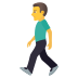 🚶‍♂️ man walking display on JoyPixels